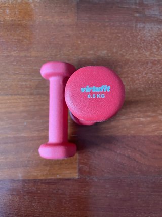 Juego Mancuernas VirtuFit + Soporte