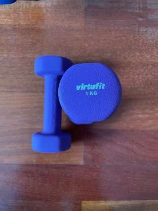 Juego Mancuernas VirtuFit + Soporte