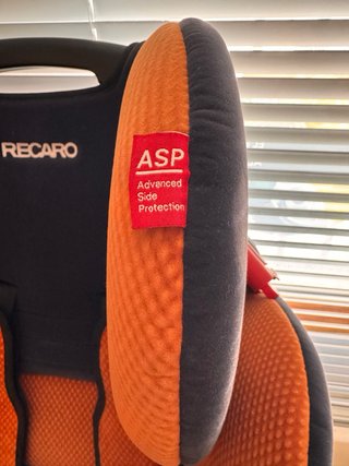 Silla Coche RECARO Young Sport Negra/Naranja