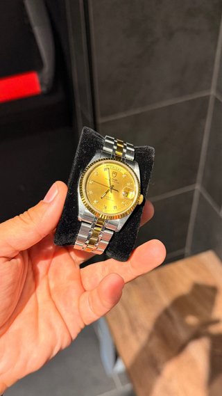 Tudor Prince Date+Day Oro y Acero