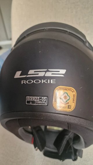 Casco Moto LS2 Rookie Negro Mate