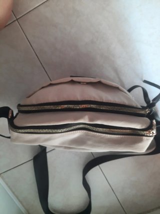 Bolso bandolera beige claro