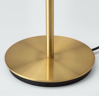 Pie de lámpara de mesa dorado