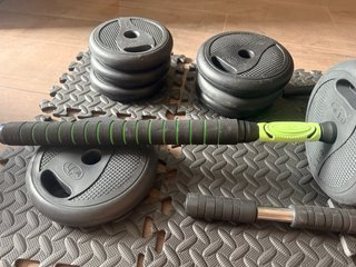 Set de Pesas 30KG Mancuernas Ajustables + 2 steps