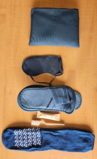 Pochette da viaggio Lacoste azzurra