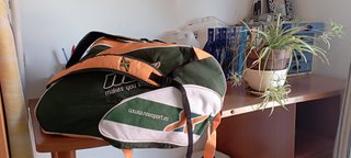 Paletero naranja y verde poco uso