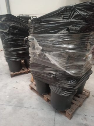 4 Palets Maceteros Plástico Gris 30L 40l y 50l a u