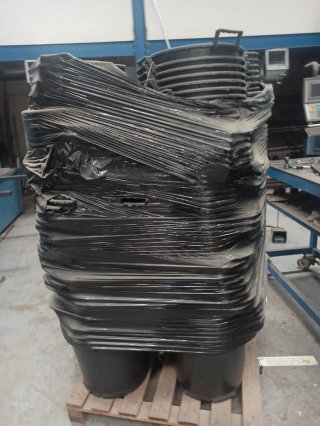 4 Palets Maceteros Plástico Gris 30L 40l y 50l a u