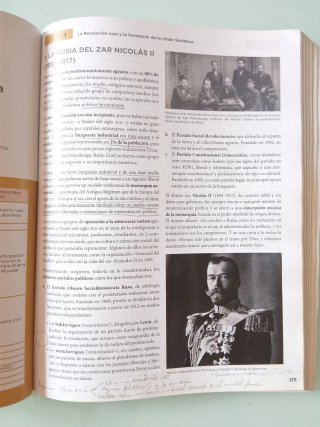 Historia del mundo contemporáneo, 1 BACHILLERATO