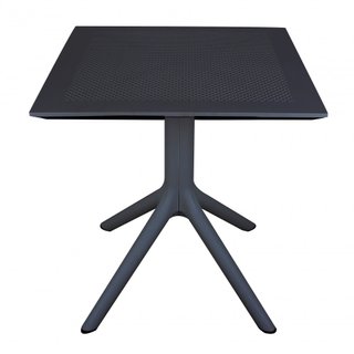 Tavolo da Giardino 80x80 cm in Resina Antracite