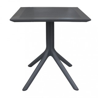 Tavolo da Giardino 80x80 cm in Resina Antracite