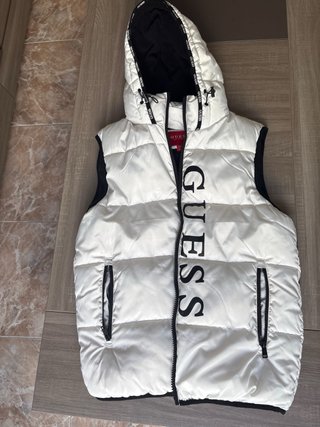 Chaleco Guess Talla M Negro/Blanco