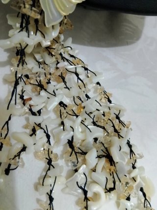 Collana farfalla topazio e madreperla
