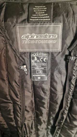 Chaqueta Moto Alpinestars Drystar Negra Talla M