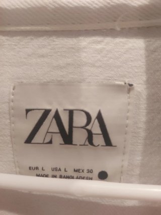 Sobrecamisa Zara Blanca Rota