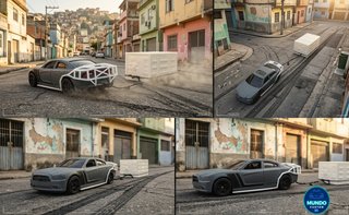 KIT BARRAS + CAJA FUERTE DODGE CHARGER HOT WHEELS