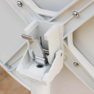 Tavolo Bar da Esterno Rotondo 60cm Acciaio Bianco