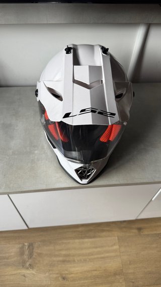 Casco LS2 Pioneer Cross Blanco - L