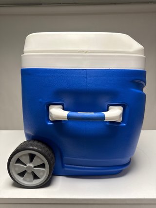 Nevera portátil Pinnacle con ruedas 66 L Azul
