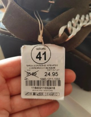 Sandalias Pull&Bear Talla 41 Marrón y Plata