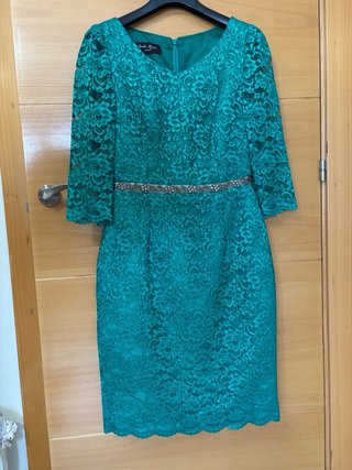 Vestido fiesta Carla Ruano verde