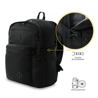 Mochila Totto Easy Salute Negra