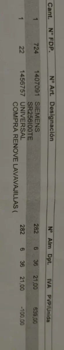 Lavavajillas Siemens SR256100TE