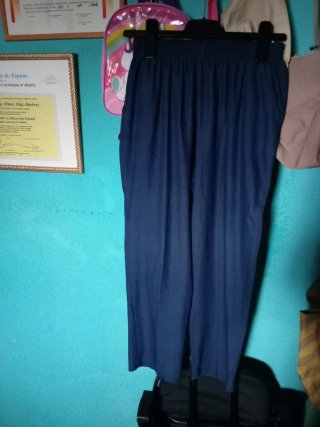 Pantalón de verano azul