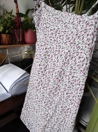 Vestido corto floral estampado parisino verano