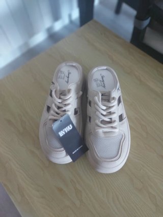 Zapatillas Mules Beige Shuangxing Mujer