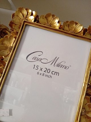 Cornice Casa Milano oro 15x20 cm