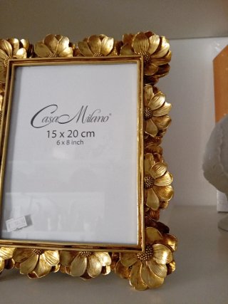 Cornice Casa Milano oro 15x20 cm