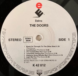 The Doors - The Doors LP Vinile