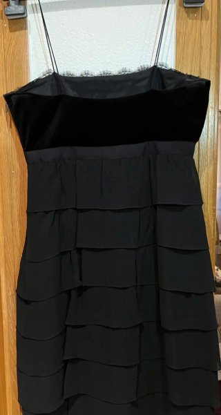 Vestido Carolina Herrera Seda Negro