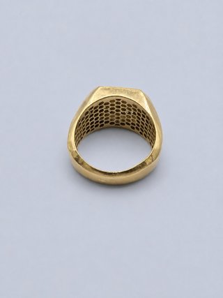 Anillo Sello Oro 18K Medusa Versace