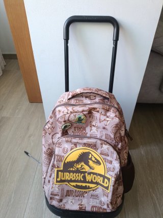 Mochila  Safta de Jurassic World con ruedas y estu