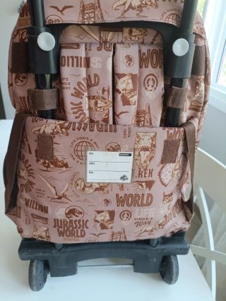 Mochila  Safta de Jurassic World con ruedas y estu