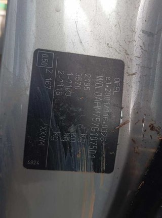 Asiento delantero derecho opel zafira b 441951