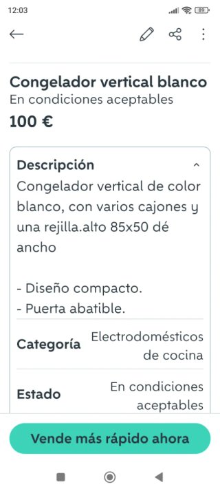 Congelador blanco