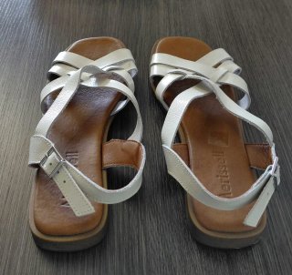 Sandalias Merissell Piel Blancas