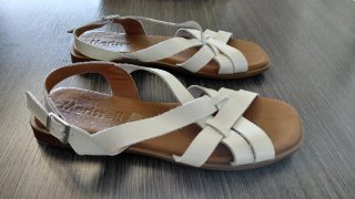 Sandalias Merissell Piel Blancas