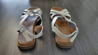 Sandalias Merissell Piel Blancas