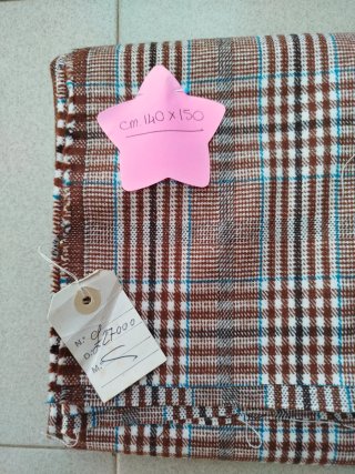 Tessuto scampolo vintage a quadri