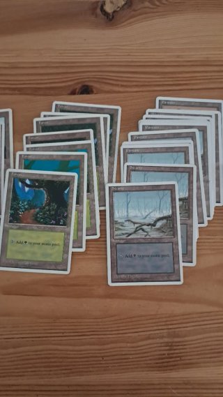 Lote Cartas Magic: Tierras Básicas 4a edición