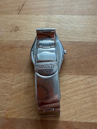 Reloj Swatch Irony Vintage Azul y Plateado
