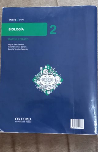 Libro biología 2 bachillerato