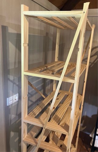 Estantería de madera 5 baldas