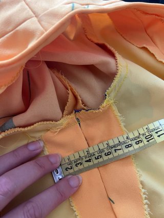 Traje Flamenca Amarillo y Azul flores