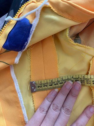 Traje Flamenca Amarillo y Azul flores