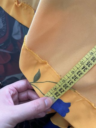 Traje Flamenca Amarillo y Azul flores
